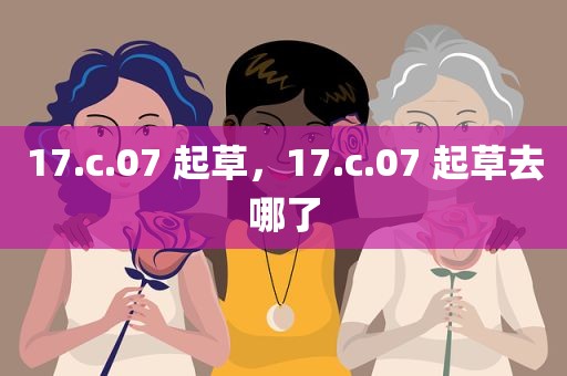 17.c.07 起草，17.c.07 起草去哪了