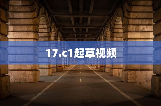 17.c1起草视频