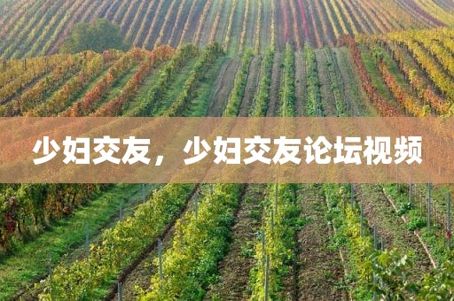 少妇交友，少妇交友论坛视频