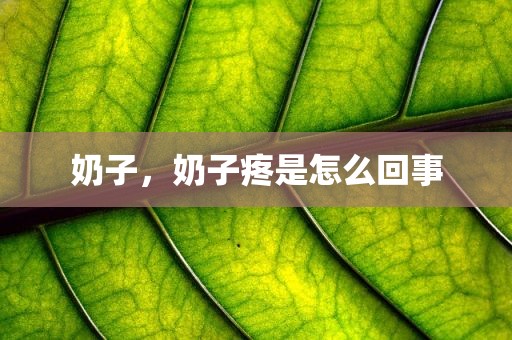 奶子，奶子疼是怎么回事