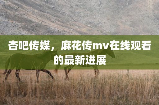 杏吧传媒，麻花传mv在线观看的最新进展