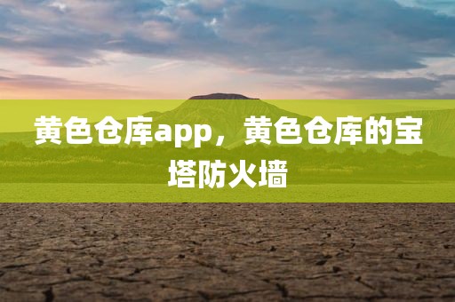 黄色仓库app，黄色仓库的宝塔防火墙