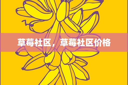 草莓社区，草莓社区价格