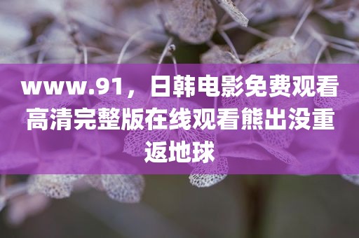 www.91，日韩电影免费观看高清完整版在线观看熊出没重返地球