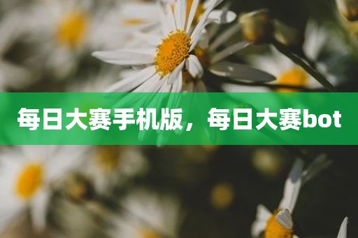每日大赛手机版，每日大赛bot