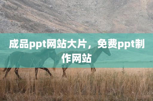 成品ppt网站大片，免费ppt制作网站