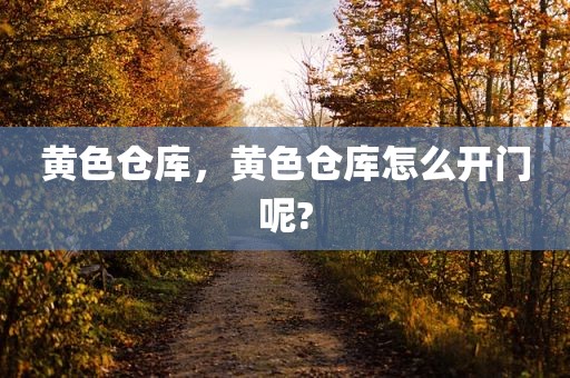 黄色仓库，黄色仓库怎么开门呢?