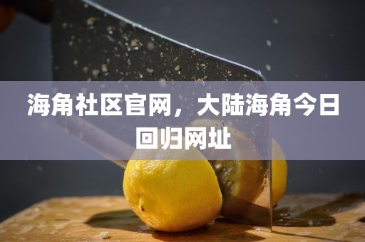 海角社区官网，大陆海角今日回归网址