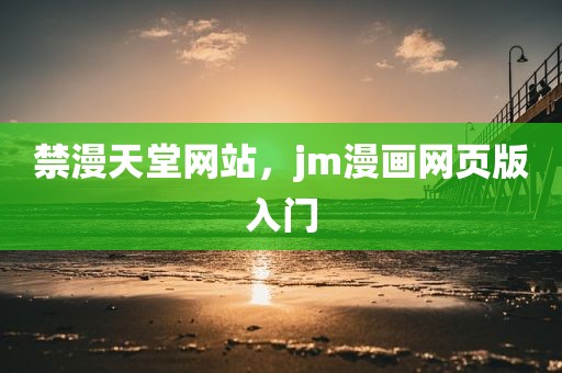 禁漫天堂网站，jm漫画网页版入门