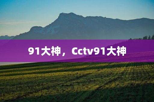 91大神，Cctv91大神