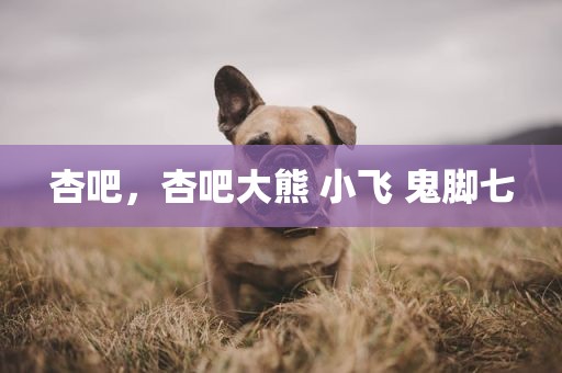 杏吧，杏吧大熊 小飞 鬼脚七