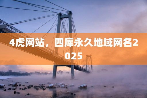 4虎网站，四库永久地域网名2025