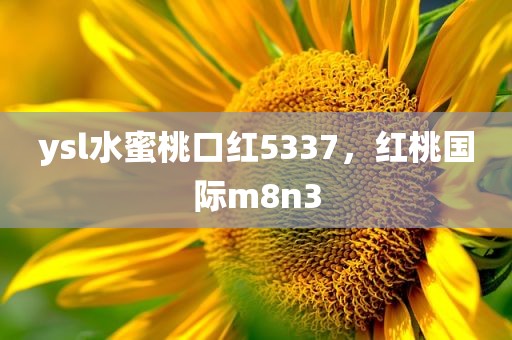 ysl水蜜桃口红5337，红桃国际m8n3