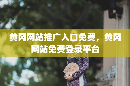 黄冈网站推广入口免费，黄冈网站免费登录平台