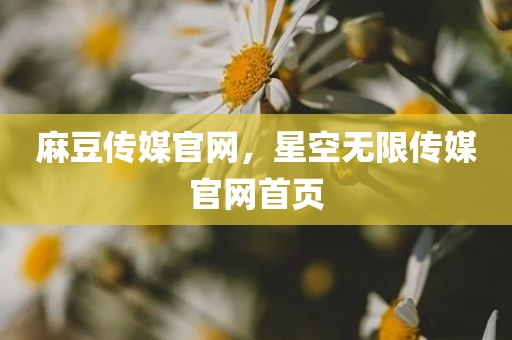 麻豆传媒官网，星空无限传媒官网首页