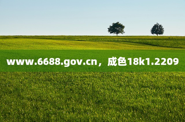 www.6688.gov.cn，成色18k1.2209