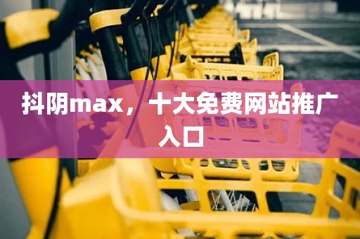 抖阴max，十大免费网站推广入口