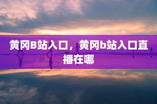 黄冈B站入口，黄冈b站入口直播在哪
