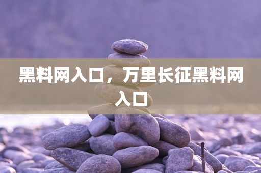 黑料网入口，万里长征黑料网入口