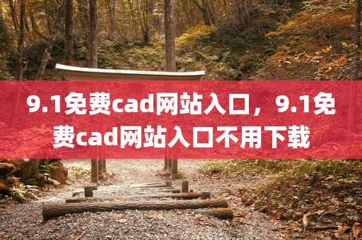 9.1免费cad网站入口，9.1免费cad网站入口不用下载