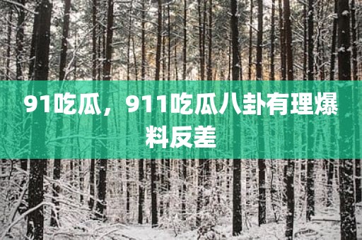 91吃瓜，911吃瓜八卦有理爆料反差