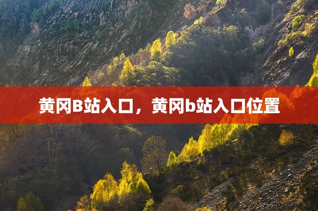 黄冈B站入口，黄冈b站入口位置