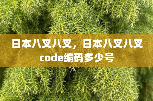 日本八叉八叉，日本八叉八叉code编码多少号