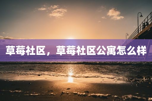 草莓社区，草莓社区公寓怎么样