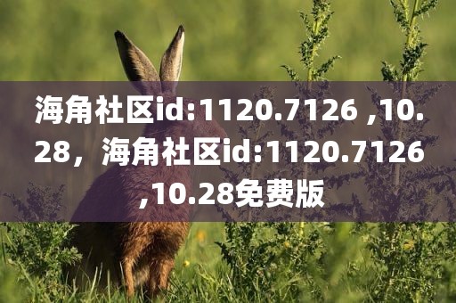海角社区id:1120.7126 ,10.28，海角社区id:1120.7126 ,10.28免费版