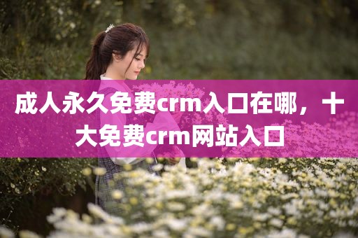 成人永久免费crm入口在哪，十大免费crm网站入口