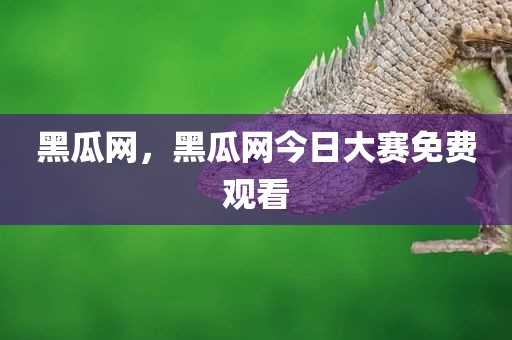 黑瓜网，黑瓜网今日大赛免费观看