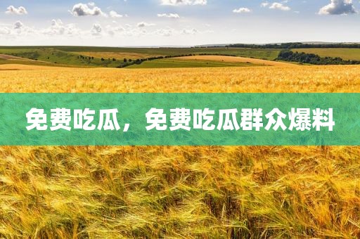 免费吃瓜，免费吃瓜群众爆料