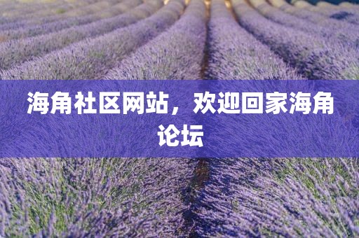 海角社区网站，欢迎回家海角论坛