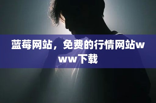 蓝莓网站，免费的行情网站www下载