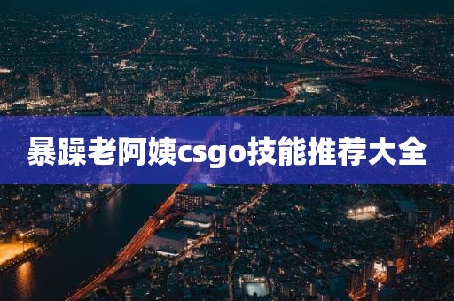 暴躁老阿姨csgo技能推荐大全