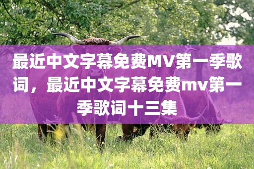 最近中文字幕免费MV第一季歌词，最近中文字幕免费mv第一季歌词十三集