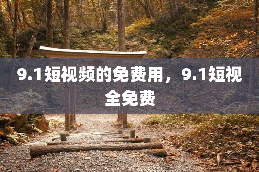 9.1短视频的免费用，9.1短视全免费