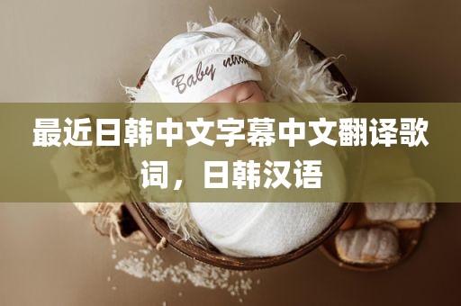 最近日韩中文字幕中文翻译歌词，日韩汉语