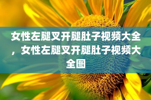 女性左腿叉开腿肚子视频大全，女性左腿叉开腿肚子视频大全图