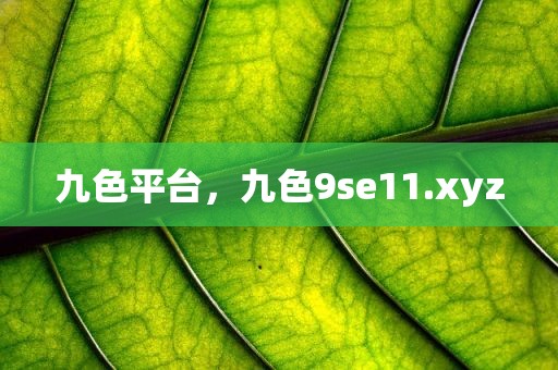 九色平台，九色9se11.xyz