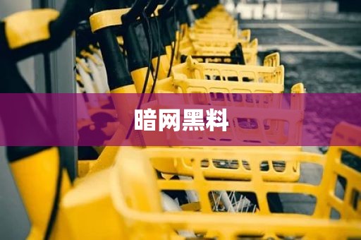 暗网黑料