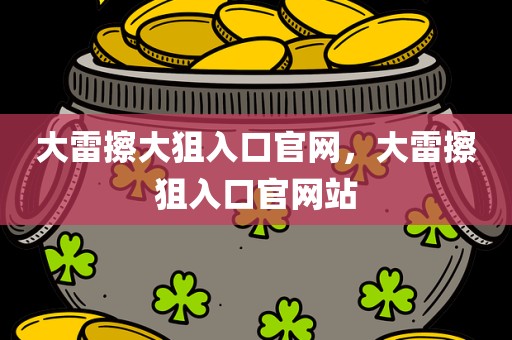 大雷擦大狙入口官网，大雷擦狙入口官网站