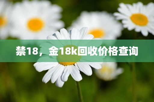 禁18，金18k回收价格查询