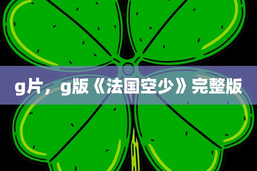 g片，g版《法国空少》完整版