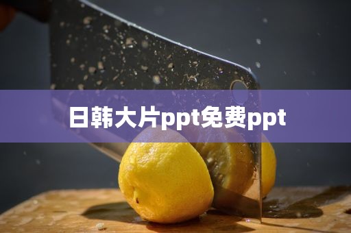 日韩大片ppt免费ppt