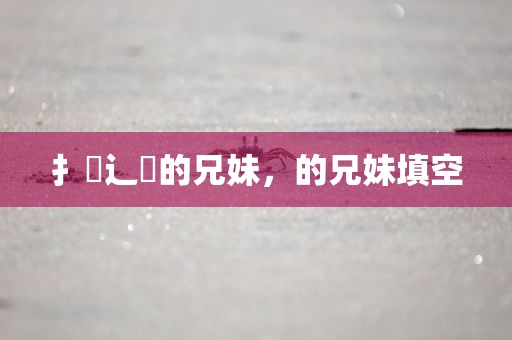 扌臿辶畐的兄妹，的兄妹填空