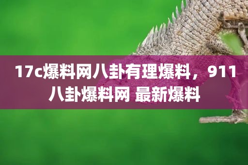 17c爆料网八卦有理爆料，911八卦爆料网 最新爆料