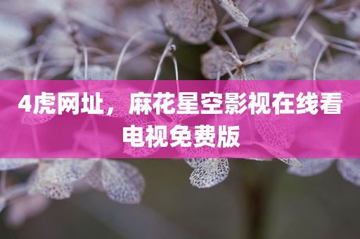 4虎网址，麻花星空影视在线看电视免费版