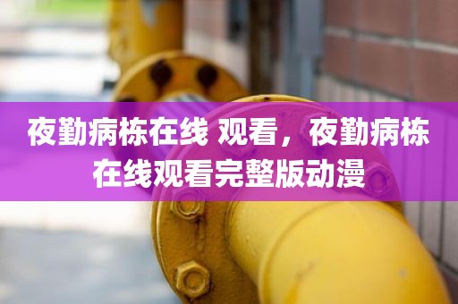 夜勤病栋在线 观看，夜勤病栋在线观看完整版动漫