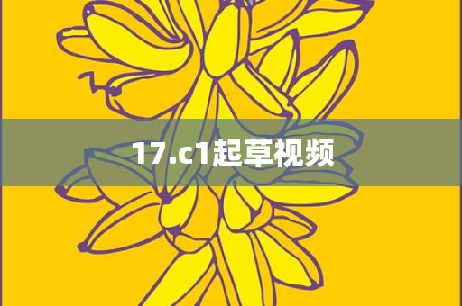 17.c1起草视频